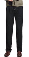 Black Elastane Casual Pants 2