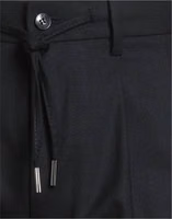 Black Elastane Casual Pants 4