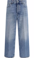 Blue Cotton Boyfriend Jeans 1