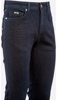 Blue Cotton Straight-Leg Jeans 2