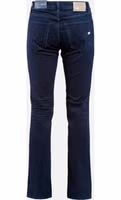 Blue Cotton Straight-Leg Jeans 3