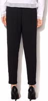 Black Polyester Casual Pants 2