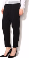 Black Polyester Casual Pants 3