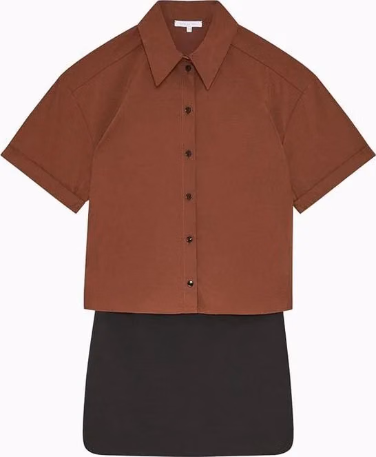 Bicolor Polyester Shortsleeve Shirt