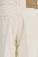 White Cotton Straight-Leg Jeans 3