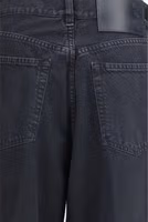 Black Cotton Straight-Leg Jeans 3