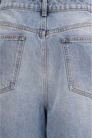 Blue Cotton Straight-Leg Jeans 3