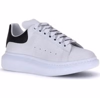 White Calf Leather Bos Taurus Platform Sneakers 2