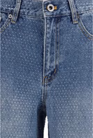 Blue Cotton Straight-Leg Jeans 3