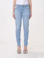 Blue Cotton Straight-Leg Jeans 1