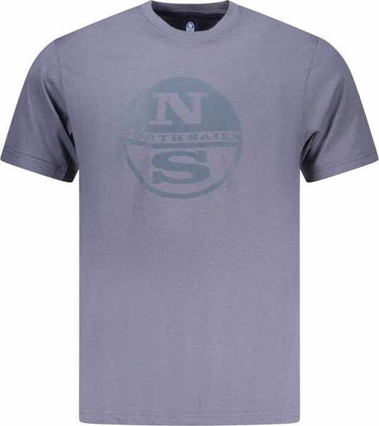 Blue Cotton Men T-Shirt