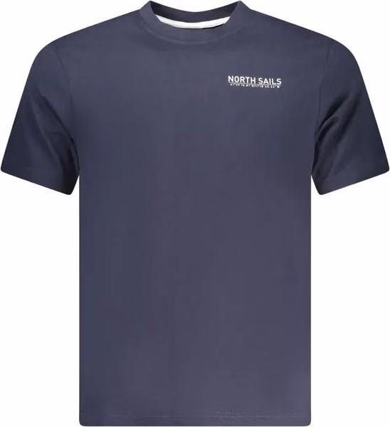 Blue Cotton Men T-Shirt