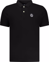Black Cotton Mens Polo Shirt 1
