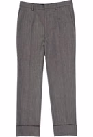 Gray Wool Casual Pants 1