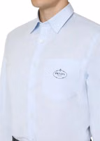 Blue Cotton Dress Shirt 4