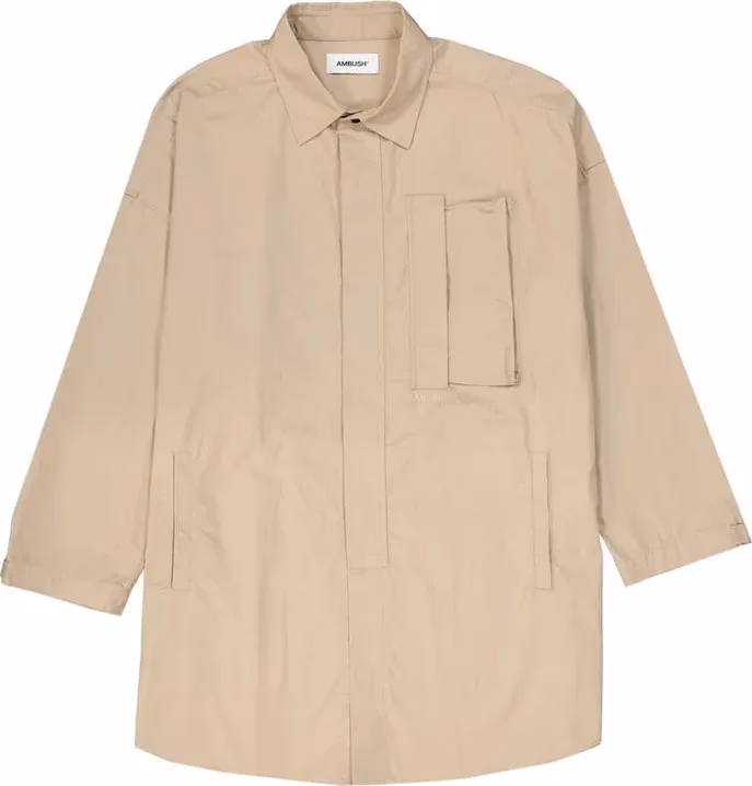 Beige Cotton Coat
