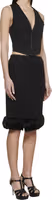 Black Silk Midi Skirt 2
