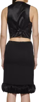 Black Silk Midi Skirt 3