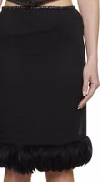 Black Silk Midi Skirt 4