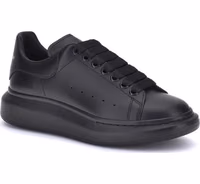 Black Calf Leather Bos Taurus Platform Sneakers 2