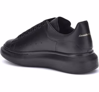 Black Calf Leather Bos Taurus Platform Sneakers 3