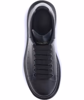 Black Calf Leather Bos Taurus Platform Sneakers 4