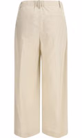 Beige Cotton Casual Pants 2