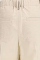 Beige Cotton Casual Pants 3