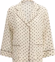 Beige Silk Pattern Shirt 1