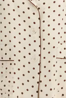 Beige Silk Pattern Shirt 3