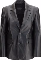 Black Calf Leather Bos Taurus Leather Jacket 1