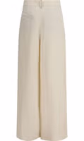 Beige Viscose Casual Pants 2