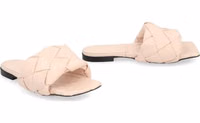 Multicolor Leather Flat Sandals 2