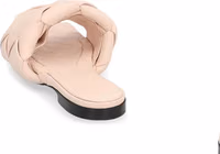 Multicolor Leather Flat Sandals 3