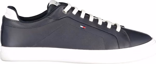 Blue Polyurethane Men Sneaker