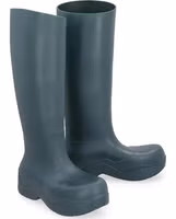 Bicolor Rubber Rain Boots 2
