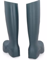 Bicolor Rubber Rain Boots 3