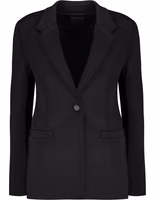 Black Elastane Blazer 1