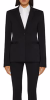 Black Elastane Blazer 2