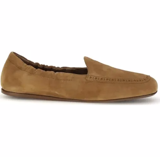 Brown Calf Leather Bos Taurus Slip-On Loafers