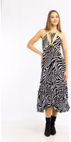 Black Viscose Casual Dress 2