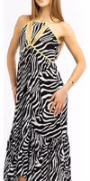 Black Viscose Casual Dress 4