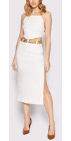 White Viscose Long Skirt 3