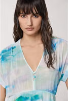 Turquoise Polyester Casual Dress 4