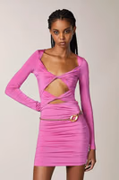 Purple Nylon Casual Dress 2