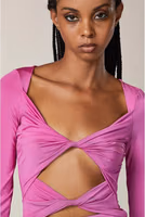 Purple Nylon Casual Dress 4