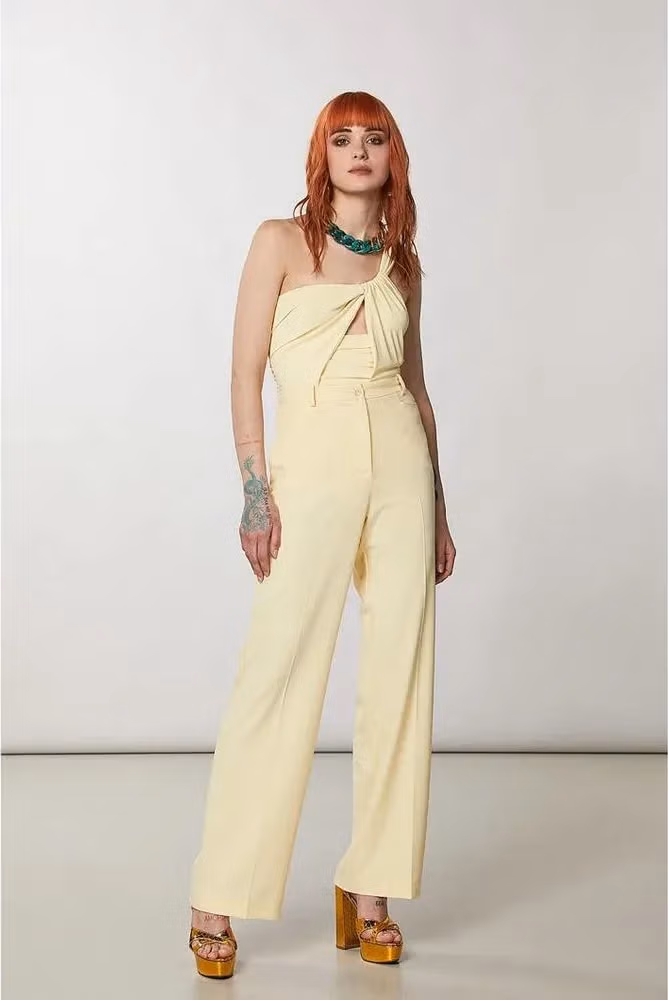 Yellow Acetate Tank Tops