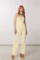 Yellow Acetate Tank Tops 1