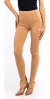 Beige Nylon Leggings 1