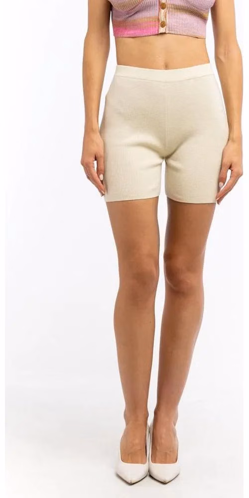 Beige Nylon Leggings